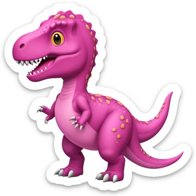 Cute cartoon T rex in bikini  sticker