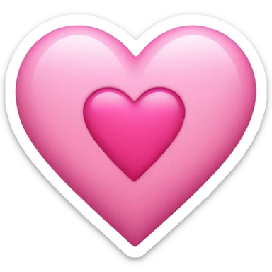 pink heart  sticker