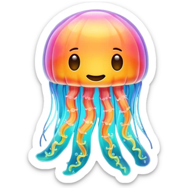 emoji jellyfish sticker