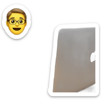 video editor in front of a macbook sticker