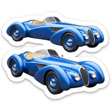  the animated series aerodynamic opulent dark knight futuristic concept Batmobile loosely based on 1936 cord 812 jaguar(flat long straight faceted mechanical body) winged stealthy blue headlight covers street hot rod  sticker