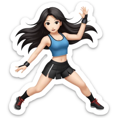 Final fantasy 7 Tifa dance  sticker