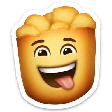 single Tater tot laughing sticker