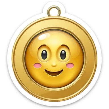 gold medal with ONLY ONE magnifier engraved on the center sticker