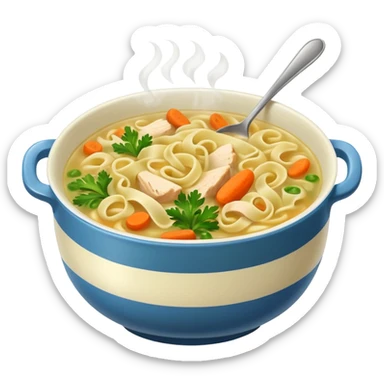 Chicken noodle soup sticker