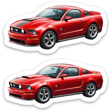 mustang car sticker