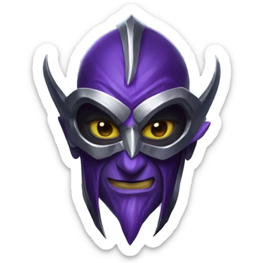 make kassadin from league of legends, just with the mask, and preferably showing his netherblade sticker