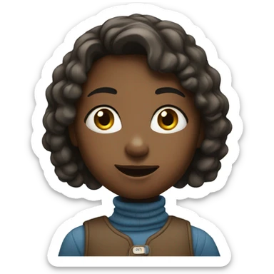 GIRL ASKING A QUESTION sticker