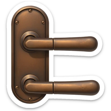 door handle card sticker