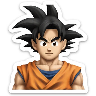 goku en nube voladora sticker