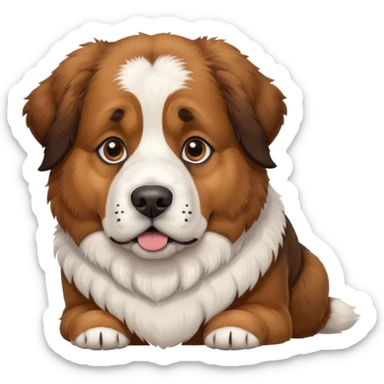St. Bernard/Scottish Shepherd dog sticker