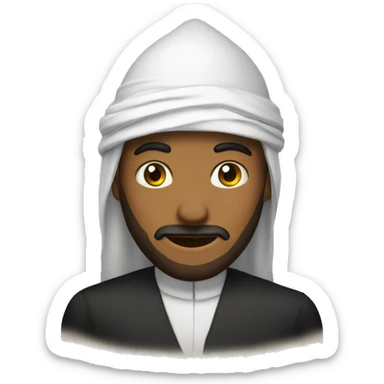 Molisab with sheikh hat sticker