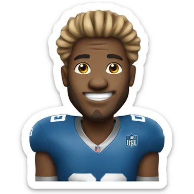 Lions football sticker