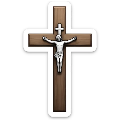 Create more catholic cross emojis more simple and clean but now Catholic  keep it black and white sticker
