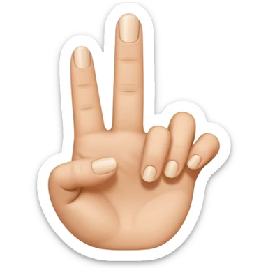 Index finger and thumb together  sticker