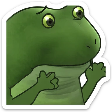 un cane con le mani  sticker