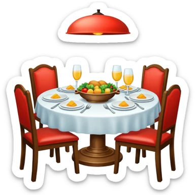 dinner table sticker