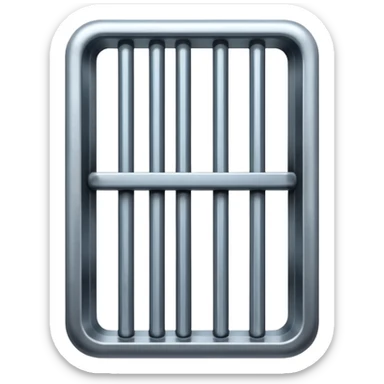 Prison bars sticker