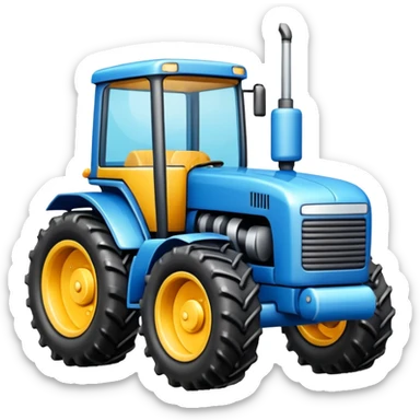 Tractor facut din puncte nu imagine sticker