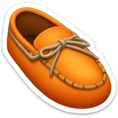 orange moccasin sticker