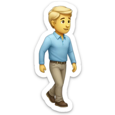man-light-blue-shirt-wandering sticker