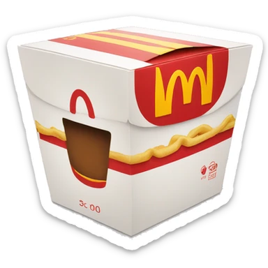mcdonald box sticker