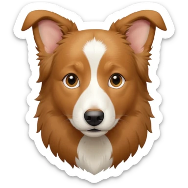 Tan Border Collie sticker