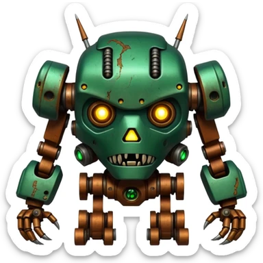 horror mecha bionic monster sticker
