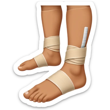Persona con un Pie con venda sticker