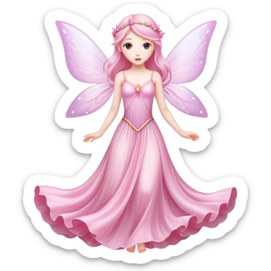 pink ethereal fairy  sticker