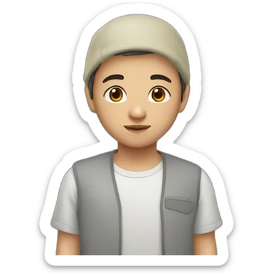 how looks uzbek boy named Islom sticker