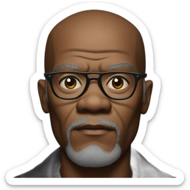 samuel l jackson younger serious sticker