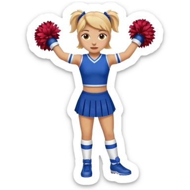 broken ankle cheerleader sticker