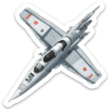 Vassau spatiale vue de côté sticker