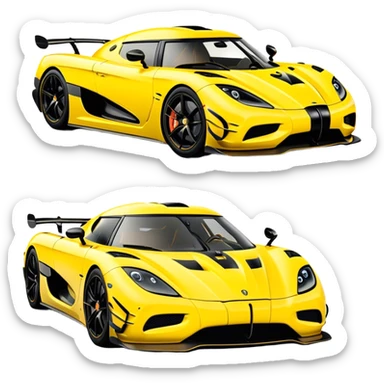 Koenigsegg Agera RS - Koenigsegg (Model Year: 2020) (Iconic colour: Yellow) sticker