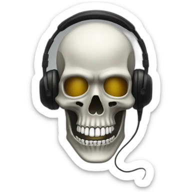 Military Skeleton mask with a long black mask underneath it and headset with a microphone sticker
