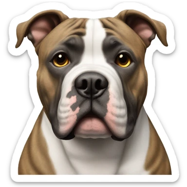 XL American Bully brindle  sticker