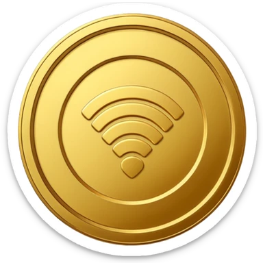 wifi money coin  sticker
