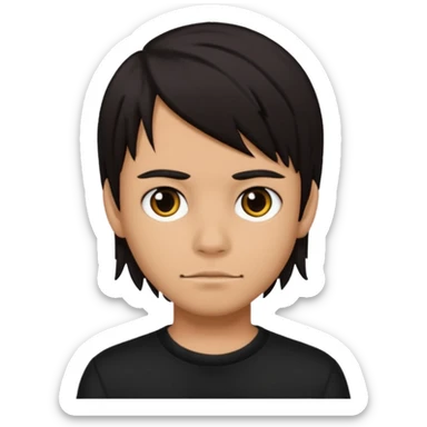 Mexican emo kid sticker