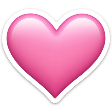 Pink heart  sticker