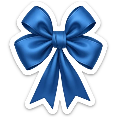Laço azul escuro  sticker