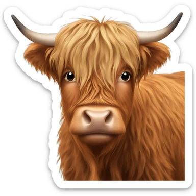 Highland Cow sticker