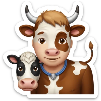 😏+🐮Add these two emojis sticker