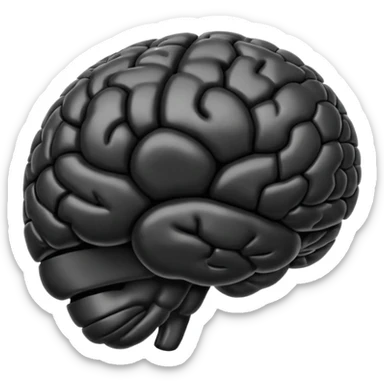 A full black brain emoji i can put in my bio sticker