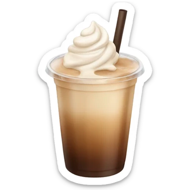 Iced coffee aesthetic sticker