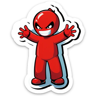 T-red want a hug sticker