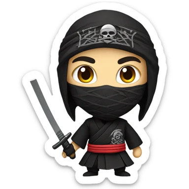 Ninja Calavera sticker