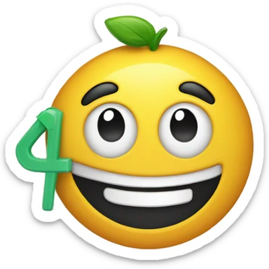 A reusable scrap item with a smiling emoji on it sticker