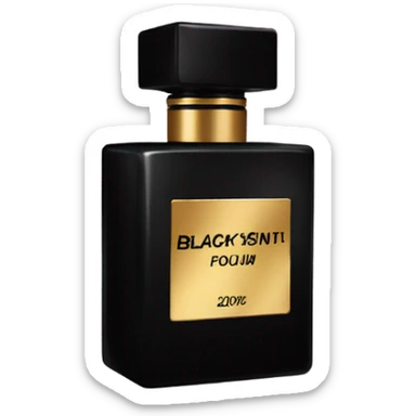black ysl perfume sticker
