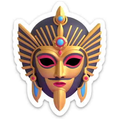 Anunnaki mask sticker